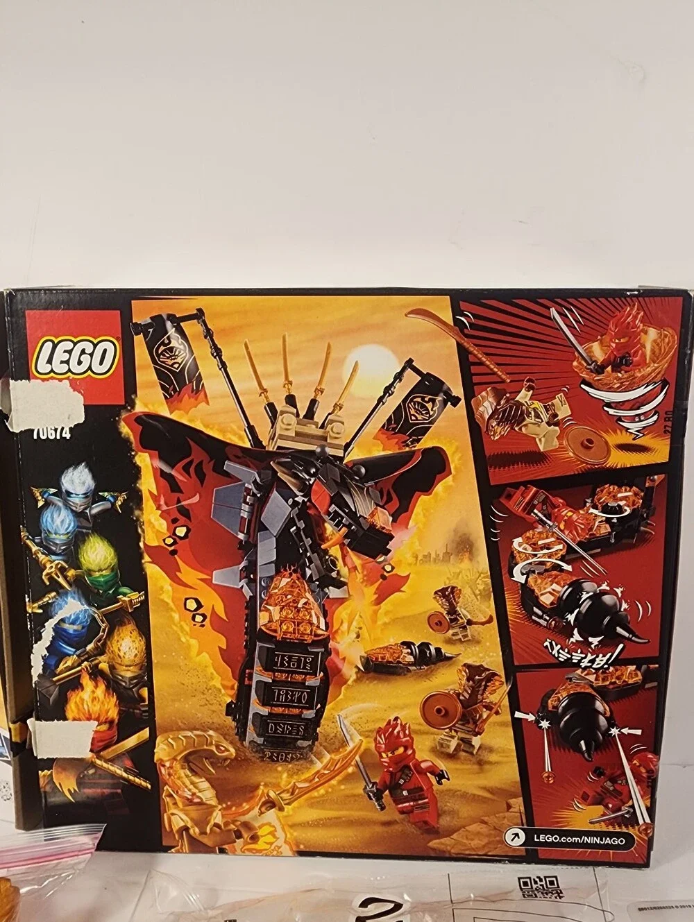 LEGO NINJAGO: Fire Fang (70674) 100% Complete w/ Box and Instructions